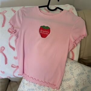strawberry shortcake baby tee